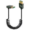 8K HDMI 2.1 Cable, 0.5m, 60Hz, Positive Bend, Spring Design - 1