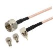 10cm F Male to Dual TS9/CRC9 Coaxial RF Cable RG316 Jumper - 1