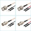 BNC Male to Dual DuPont Male RG316 Test Cable (0.3m) - 2