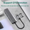 Blueendless 4-in-1 Type-C HUB Docking Station with USB3.0 Ports - 3