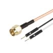 SMA Male to Dual DuPont Male RF Extension Cable (0.5m RG316) - 1