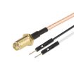 SMA Female to Dual DuPont Male RF Test Adapter Cable 0.3m - 1