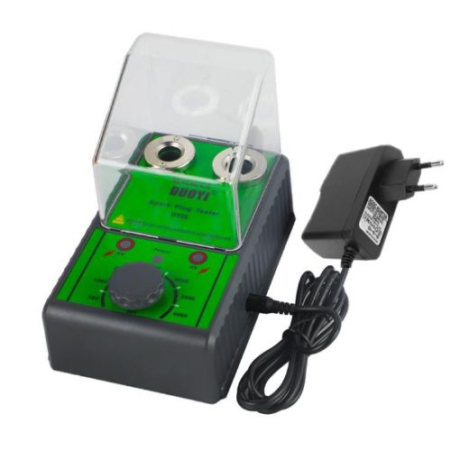 DUOYI Dual-hole Spark Plug Tester for Automobiles (EU Plug) - 1