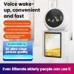 Smart WiFi Panoramic Camera with 2.8" Screen & Voice Wake-Up - 2
