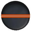 15" Thickened Imitation Leather Spare Tire Cover with Reflective Stripes - 1