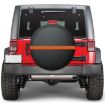 16" Thickened Imitation Leather Spare Tire Cover, Reflective (FG-2 Red) - 2