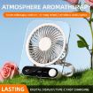 Clear Pink 199-Speed Desktop Wall-Mounted Fan with Light & Handle - 2