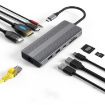 10-in-1 Blueendless Dual HDMI 8K+4K Type-C Network Docking Station - 1