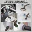Dyson V11/V10/V8/V7 Hard Bristle Floor & Bathtub Brush Set - 6