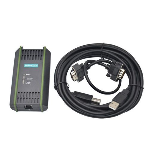 AMSAMOTION USB-MPI Cable for Siemens S7-200/300/400 PLC 2.5m - 1