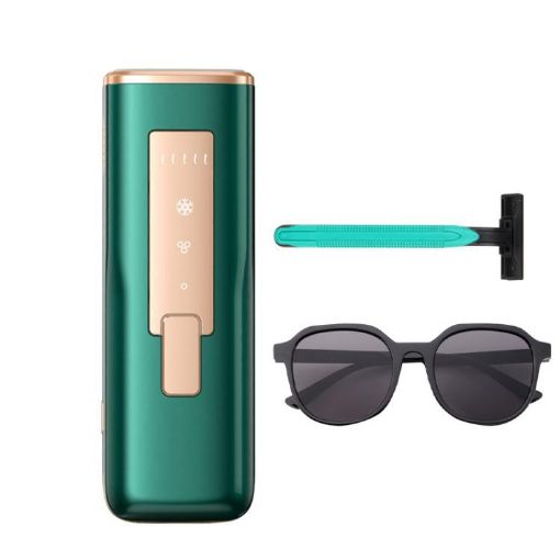 Sapphire Ice Sense Laser Hair Remover, Dark Green FY-507AG (EU Plug) - 1