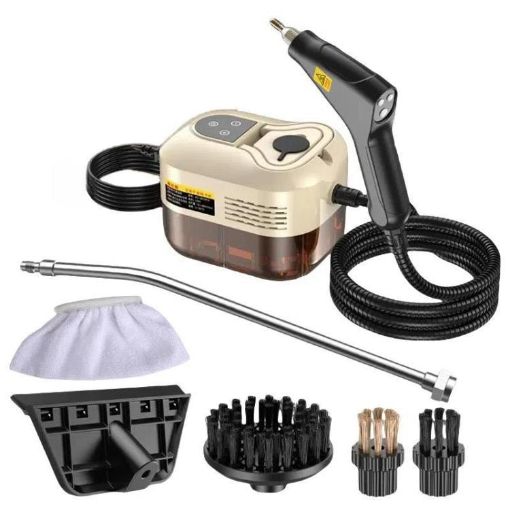 YAERDUN 1500W Steam Cleaner, Smart Digital, 220V UK Plug (Beige) - 1