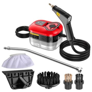 YAERDUN 1500W Steam Cleaner, Digital, 220V AU Plug (Red Black) - 1