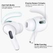 AhaStyle PT189 Ear Caps & Hooks for AirPods Pro 2 (White Large) - 3