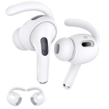AhaStyle PT189 Silicone Ear Hooks for AirPods Pro 2, White, Small - 1