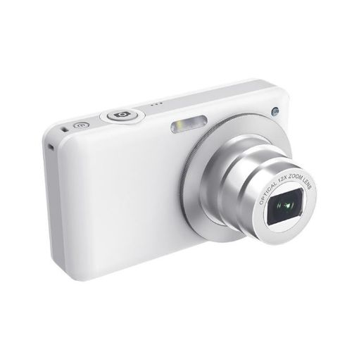 4K HD Digital Camera 6X Optical Zoom 3" IPS Screen 32G (White) - 1