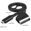 SCART To HDMI Converter for Audio Video & Game Consoles (Black) - 4