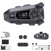 A1 Waterproof Motorcycle Helmet Bluetooth Headset, Soft & Hard Mics - 1