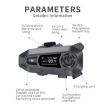 A1 Waterproof Motorcycle Helmet Bluetooth Headset, Soft & Hard Mics - 3