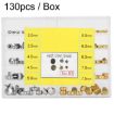 130pcs Multi-Size Watch Crown Maintenance Kit 3.0-7.5mm (NO.B2) - 1