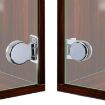 Frameless Glass Door Hinge Wine Cabinet, Single Side, 180 Round Hinge - 3