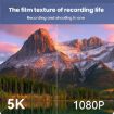 W1 5K HD 75MP Camera, 18X Zoom WiFi Recorder, Flip Screen (White) - 3