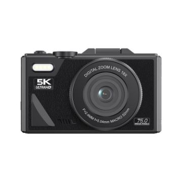 W1 5K HD 75MP Camera 18X Zoom WiFi Video Recorder Flip Screen - 1