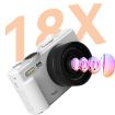 W1 5K HD 75MP Camera 18X Zoom WiFi Video Recorder Flip Screen - 2