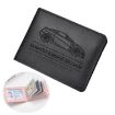 Women's Leather Driver License & Card Holder - 6 Slots (Black) - 1