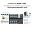 Q48 8 Channel Audio Mixer Console with Digital Reverberator Effects - 6