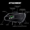 C6 Wireless Intercom Helmet Headset: IPX6 Waterproof, LED, Hard Mic - 2