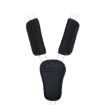 Black Nylon Baby Stroller Seat Belt Shoulder Guard, 3pcs/Set - 1