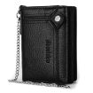 Dibaoleiou Men Anti-Theft Chain Wallet Zipper Coin Purse (Black) - 1