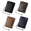 Dibaoleiou Men Anti-Theft Chain Wallet Zipper Coin Purse (Black) - 2