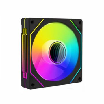Prism 4RRO ARGB Sync PWM Quiet 12cm Computer Case Fan - Black Frame - 1