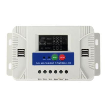 50A 12V/24V Color Screen Solar Charge Controller with Display - 1