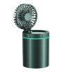 F98 Portable Fan Humidifier with Lights, Battery (Green) - 1