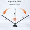 Bendable Hose Car Phone Holder with Large Suction Cup (Gray) - 4