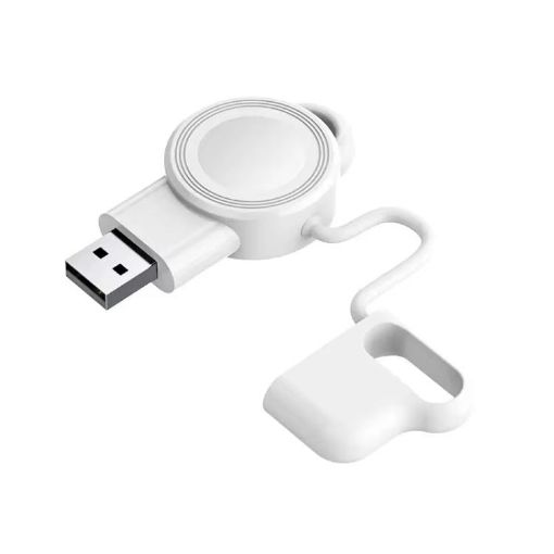 Apple Watch 1-10/SE Magnetic Wireless Portable Charger (White) - 1
