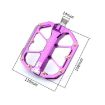 RACEWORK D029 CNC Anti-slip Triple Bearing Bike Pedals (Purple) - 3