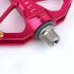 RACEWORK D029 CNC Anti-slip Triple Bearing Bike Pedals (Purple) - 5