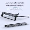 Aluminum 9-in-1 Hub Laptop Stand with PD Fast Charging & LAN Dock - 4