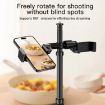 55-Inch Adjustable Quadpod Phone Stand with Dual Clip & Screw - 3