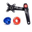 ZTTO 2pcs M18 Black Aluminum Crank Cover Screws for Mountain Bikes - 2