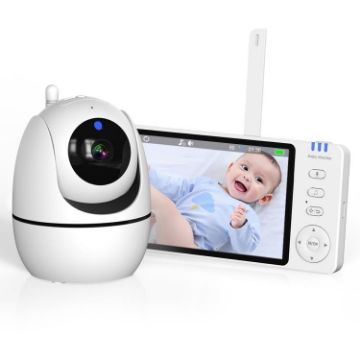 5" 1080P HD Baby Monitor Camera with UK Plug - 1