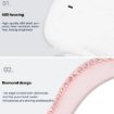 Pink LED Light Makeup Mirror for Car Passenger Sun Visor - 3