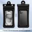 Yellow Tri-fold Inflatable Waterproof Phone Case with Touch Screen - 4
