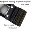 Yellow Tri-fold Inflatable Waterproof Phone Case with Touch Screen - 6