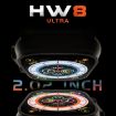 HW8 Ultra Smart Watch 2.02", IP67, Heart Rate & Sports Modes, Black - 4