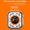 KD99 Ultra 1.99" Smart Watch: Heart Rate & Sports Modes (Gold+Orange) - 3